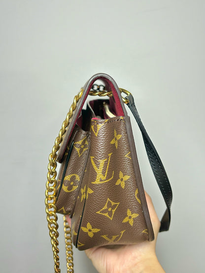 Louis Vuitton Monogram Coated Canvas Used Brown Medium Passy