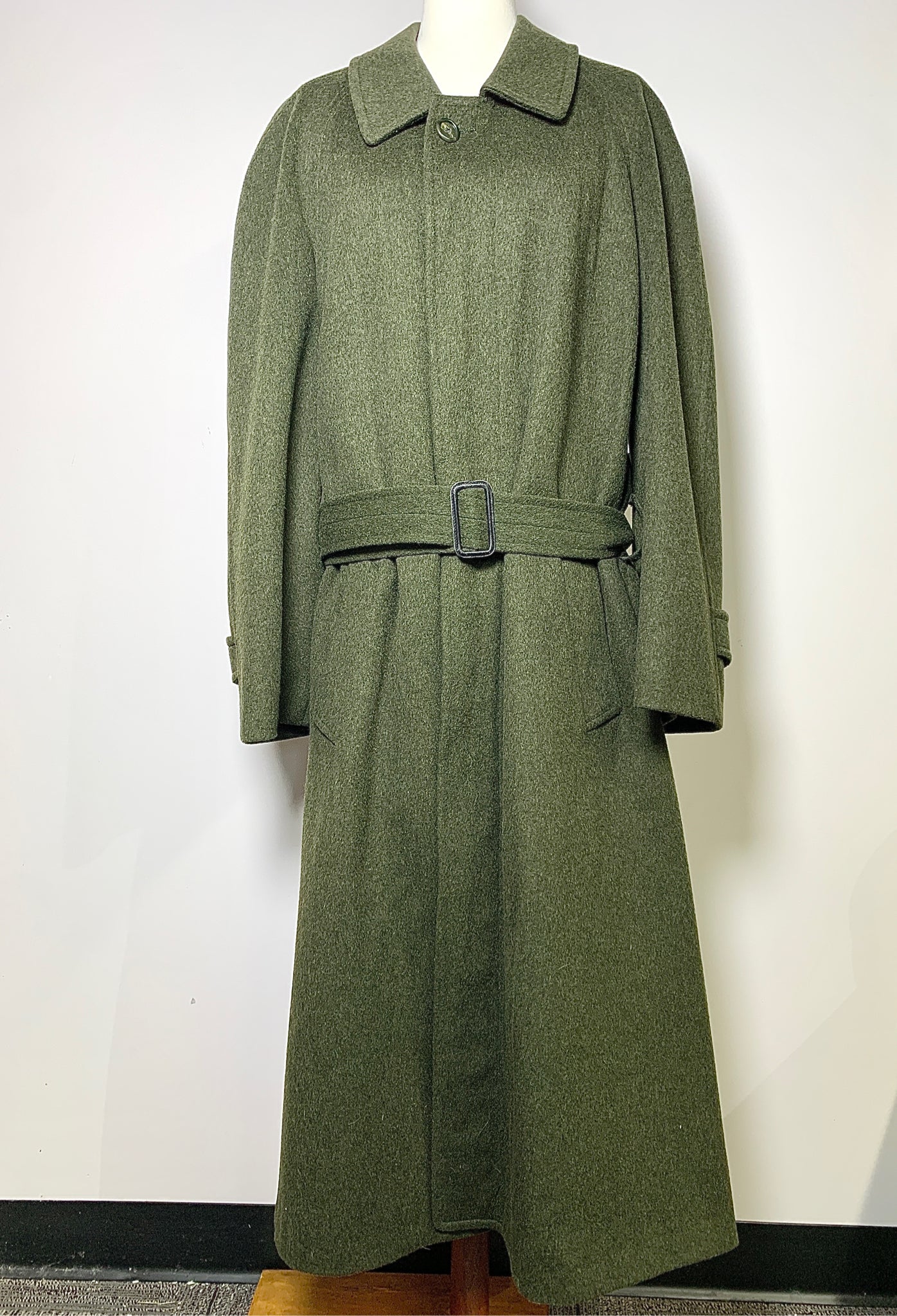 Burberry Hunter Green Wool Men's Mens Size XL Coat