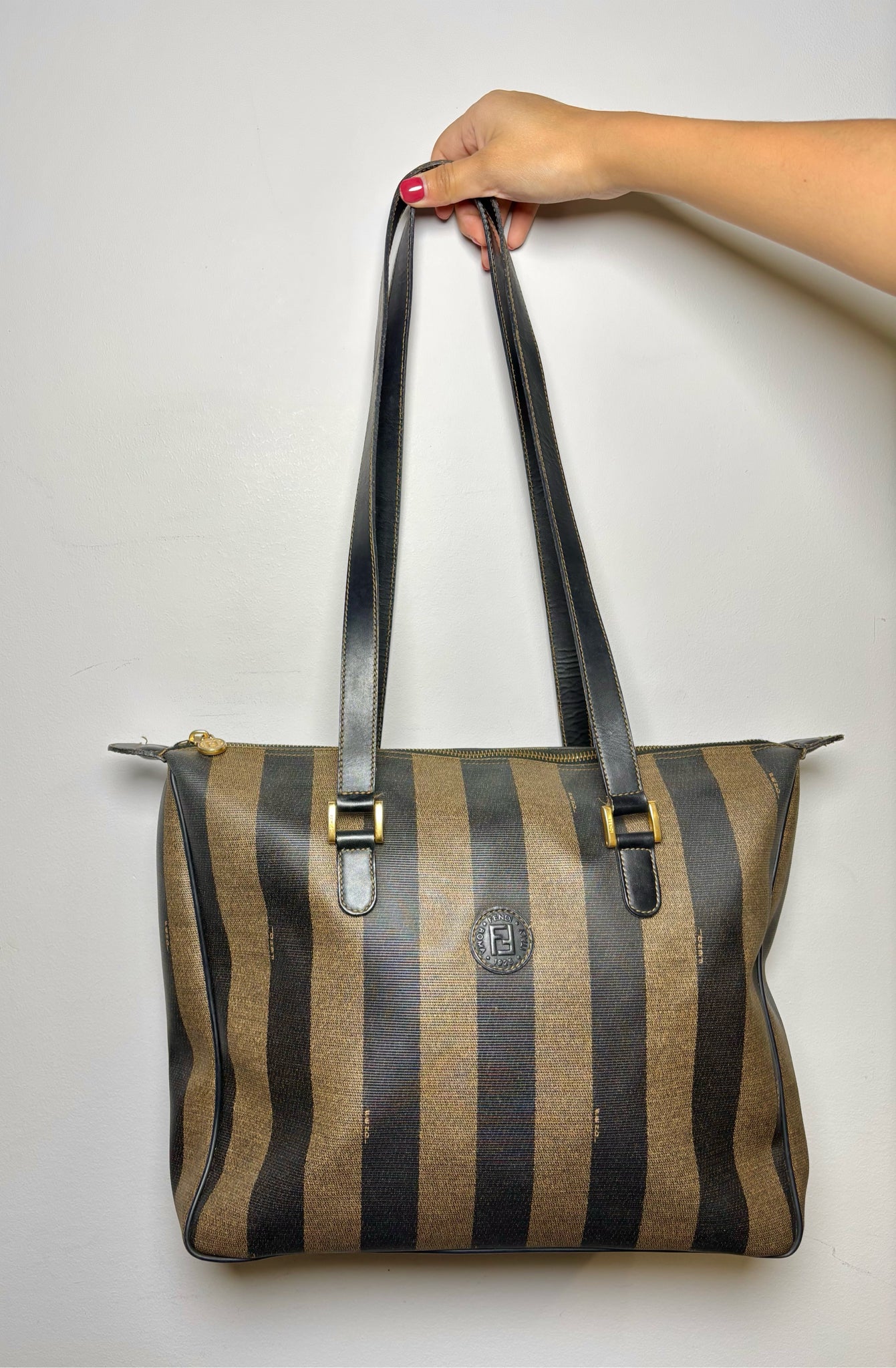 Fendi Stripe Tote Bag