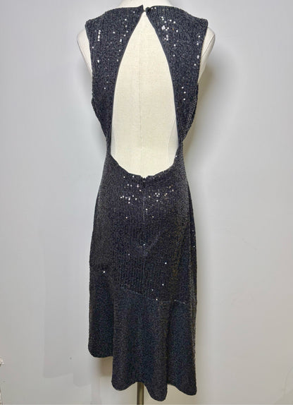 Women Size M BCBG Max Azria Black Sequins Dress