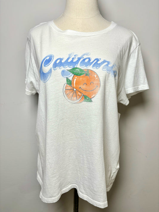 Women Size L Mother White Graphic T-shirt