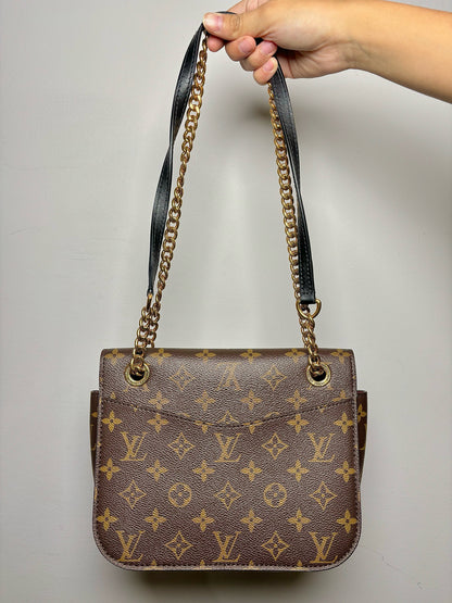 Louis Vuitton Monogram Coated Canvas Used Brown Medium Passy