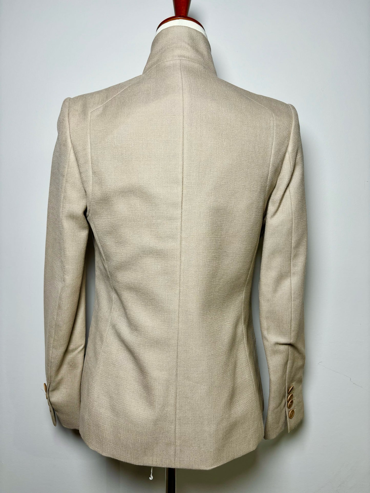 Women Size S Stella McCartney Tan Solid Wool Blazer