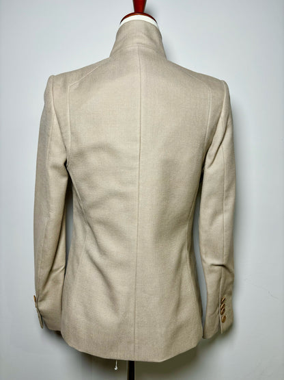 Women Size S Stella McCartney Tan Solid Wool Blazer