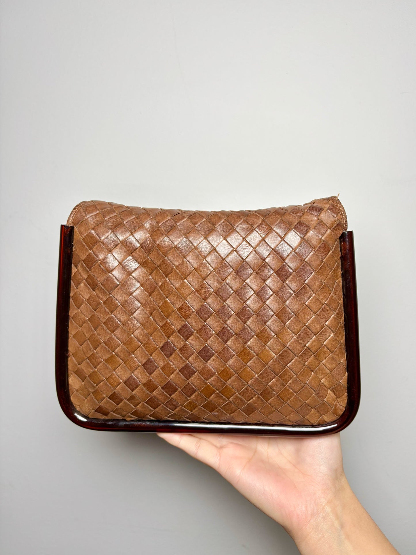 Bottega Veneta Woven Leather Small Clutch Purse