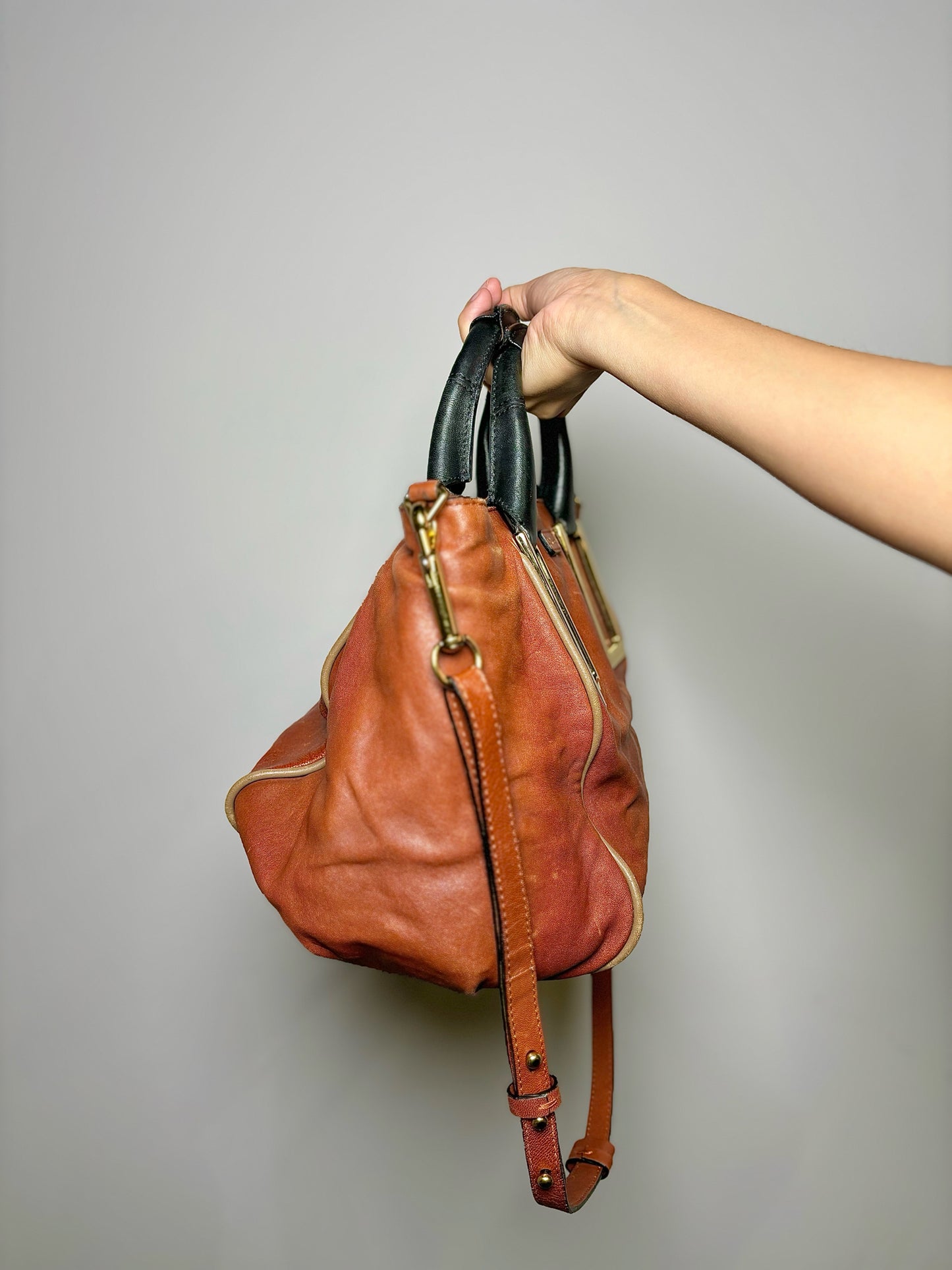 Brown Chloe Leather Purse