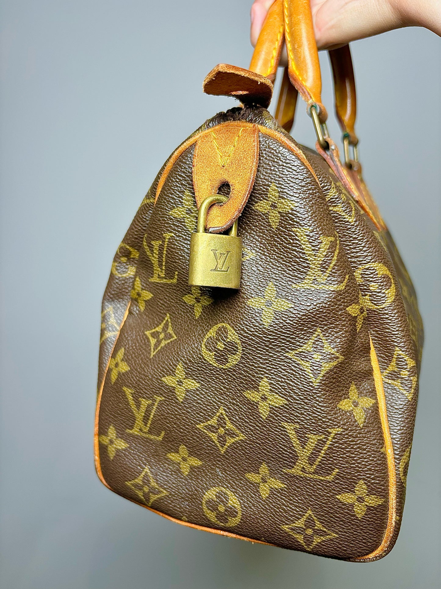 Brown Louis Vuitton Monogram Coated Canvas Purse