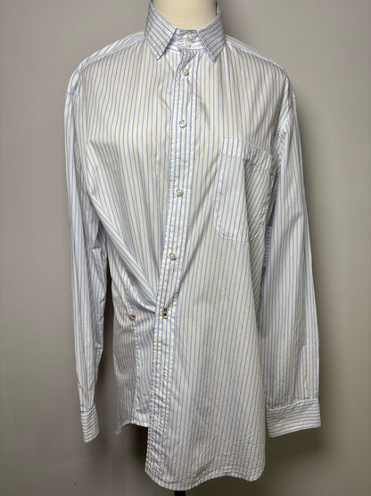 Wear Cisco White Cotton Stripe Men's Styled Shirt