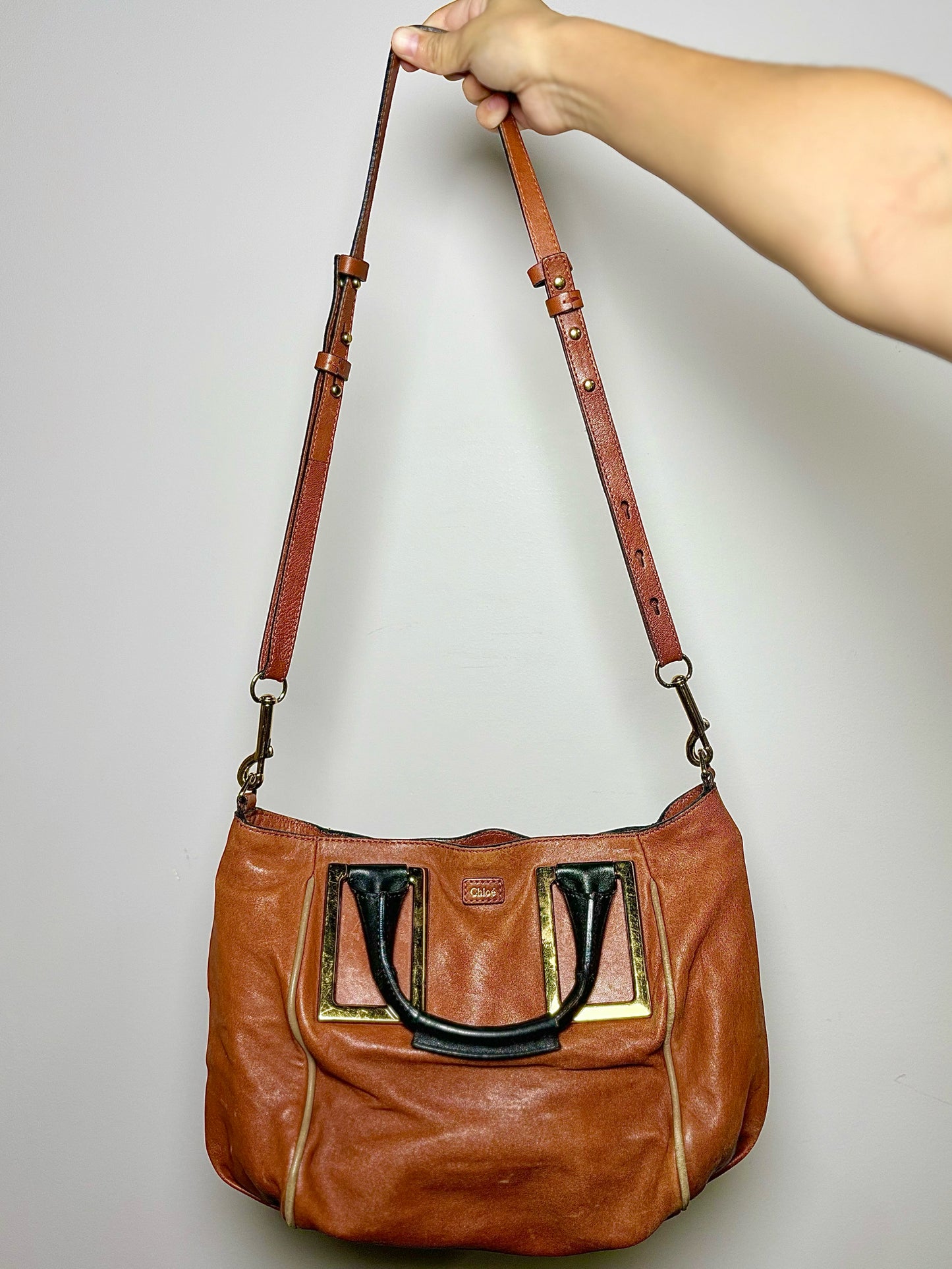 Brown Chloe Leather Purse