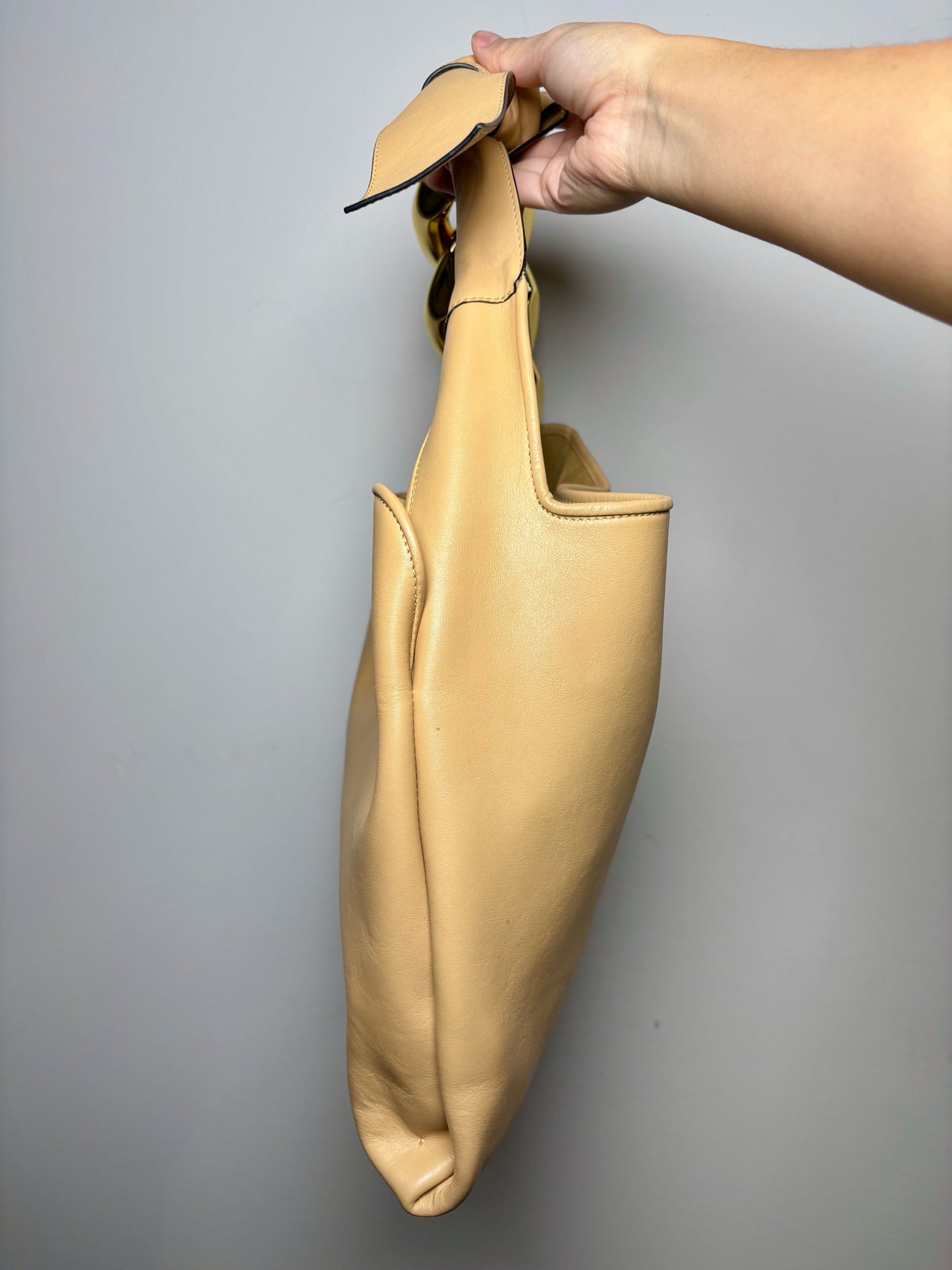 Camel JW Anderson Solid Leather Purse