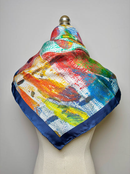 Echo Multi-Color Birds Silk Scarf