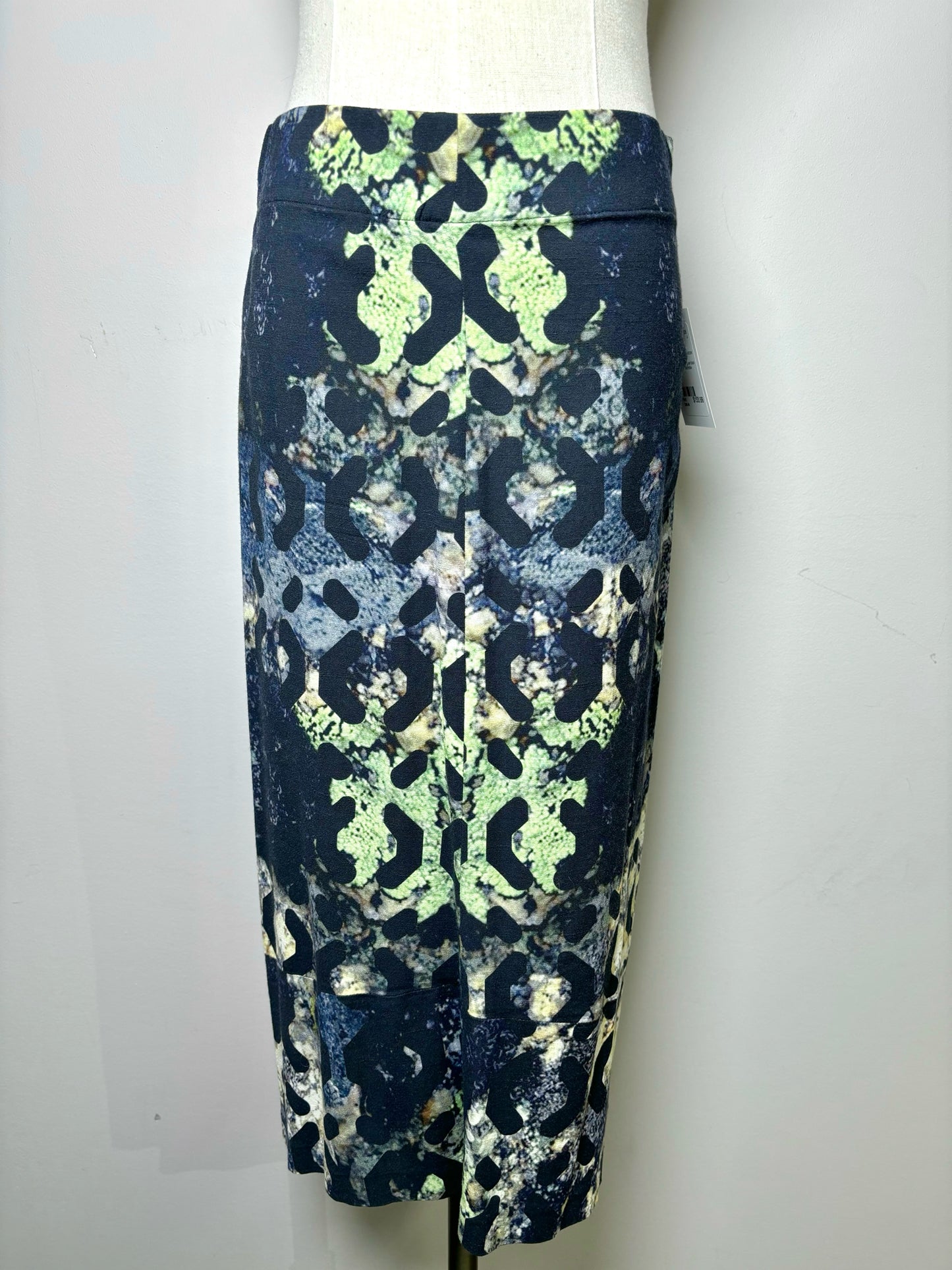 Women Size 6 Maria + Cornejo Black Print Bodycon Skirt