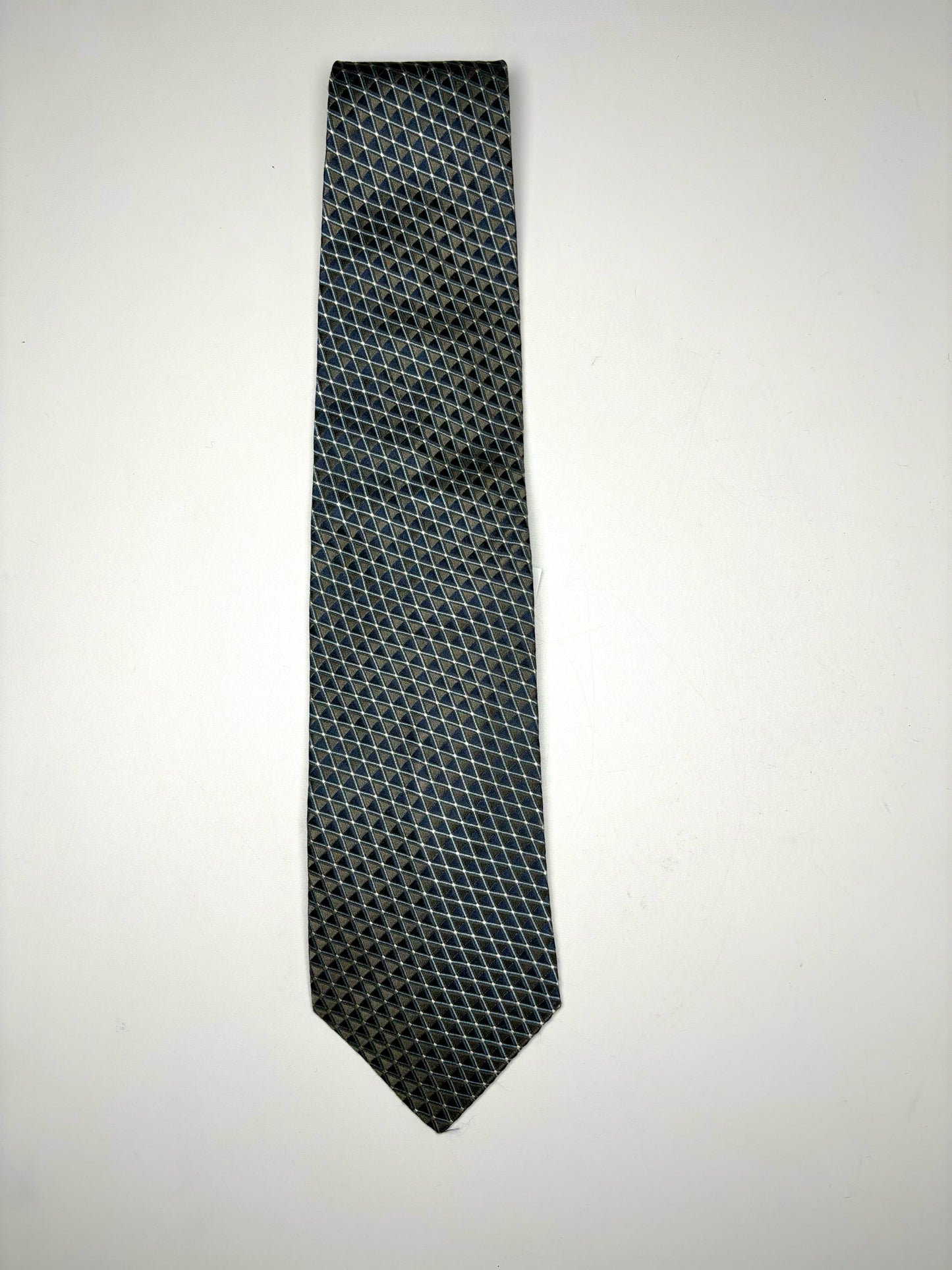 Etro Blue Silk Geometric Men's Tie