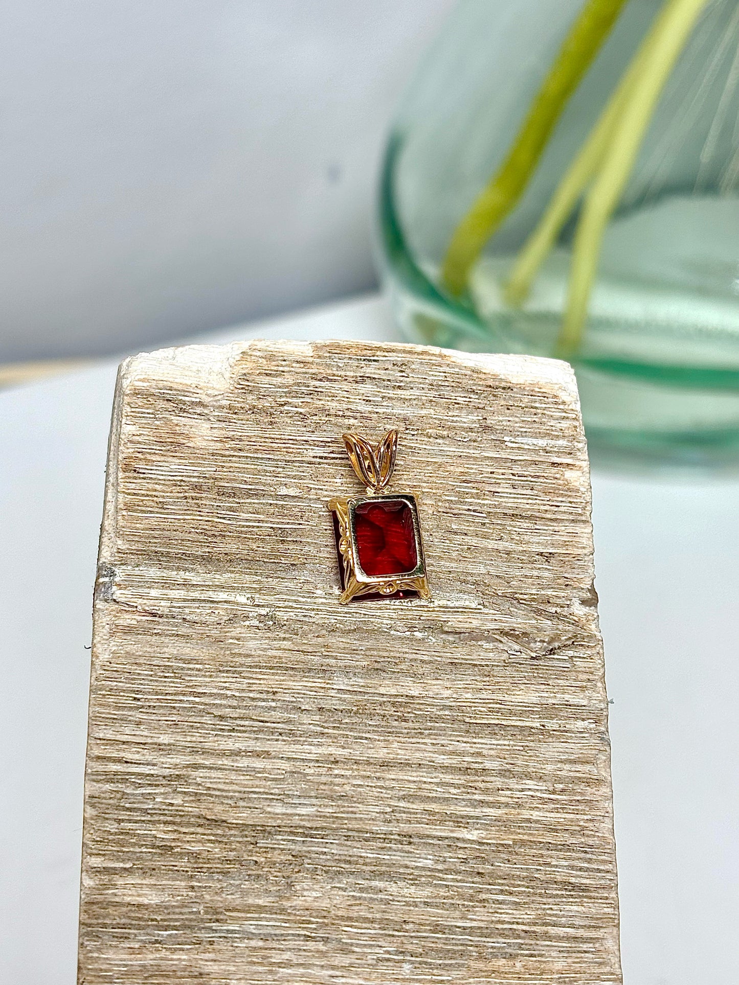 Red Red Garnet No Label Pendant