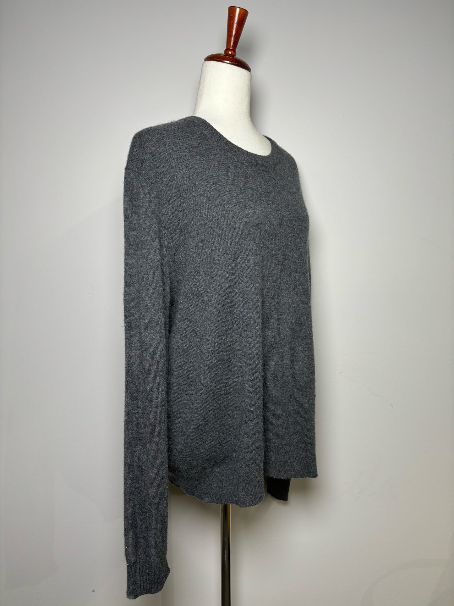 Bloomingdale's Gray Cashmere Solid Men's Mens Size XL Sweater