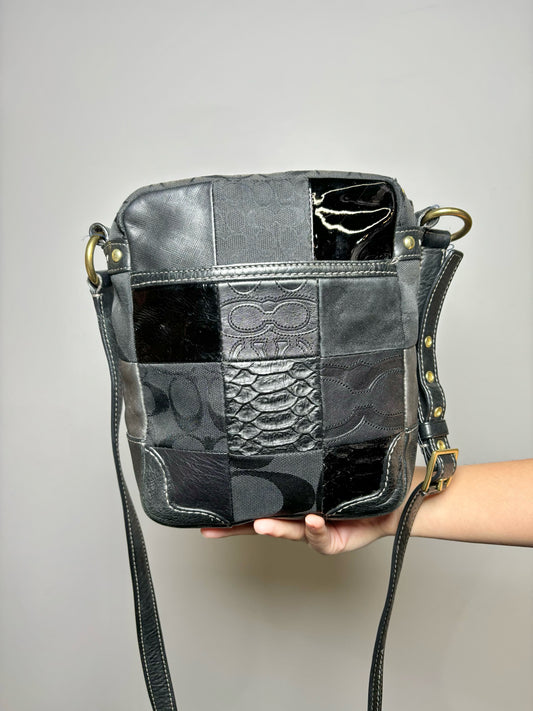 Coach Patchwork Leather Black Purse