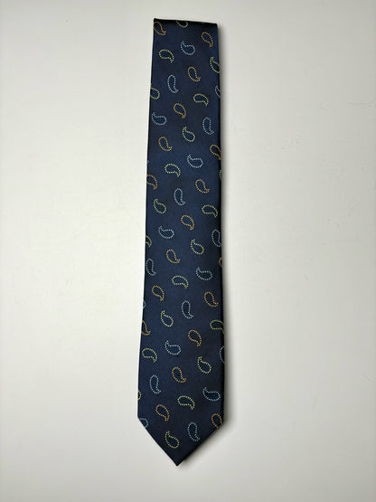 Peter Millar Blue Silk Paisley Men's Tie