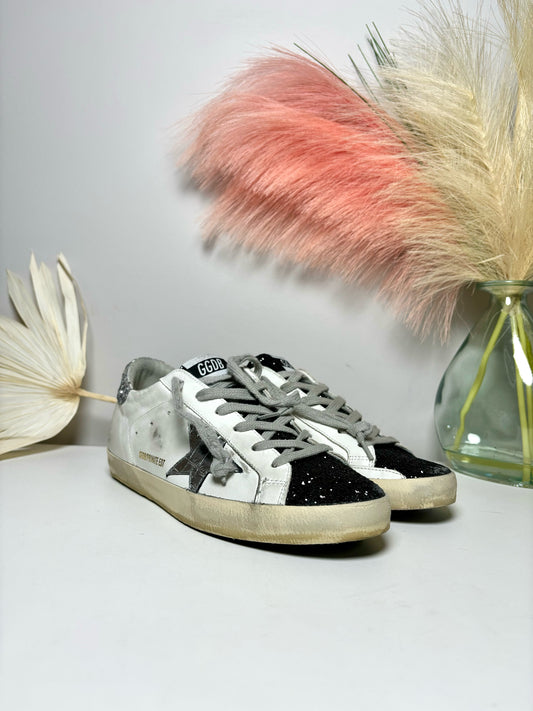 W Shoe Size 39 Golden Goose White Leather Cowhide Tennis shoes