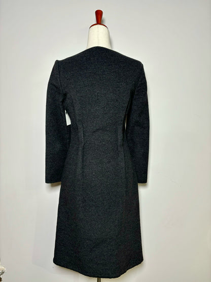 Women Size 2 TSE Cashmere Charcoal Solid Cashmere Dress