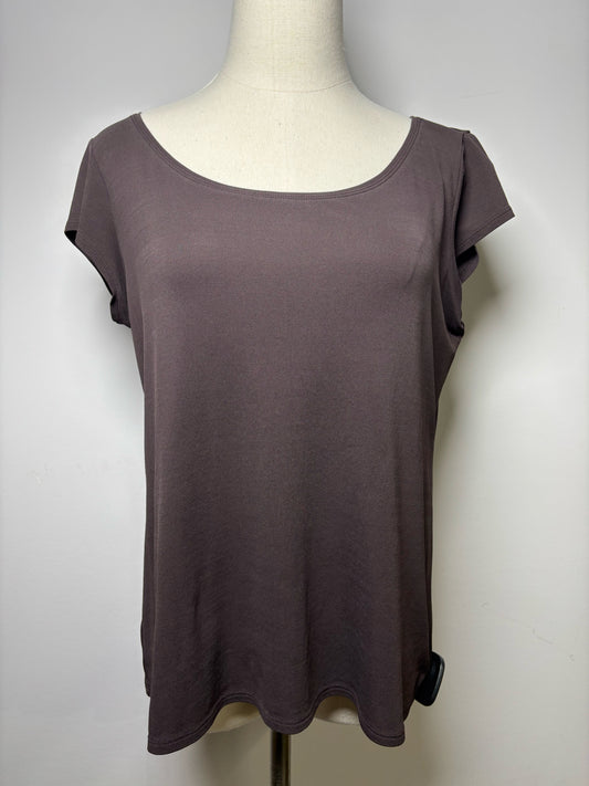 Brown Women Size M Eileen Fisher Silk Top