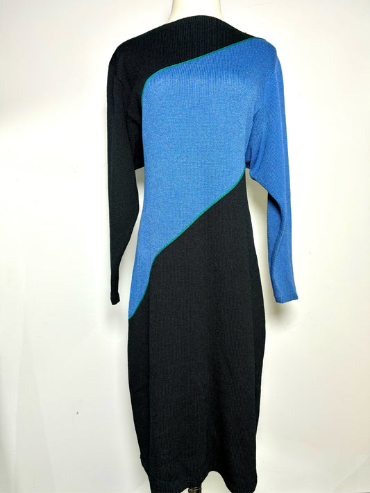 Women Size M St. John I. Magnin Colorblock Dress