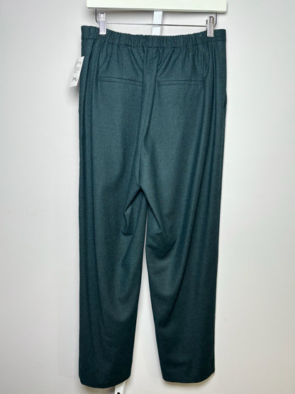 Women Size M Vince Forest Green Solid Wool Pants