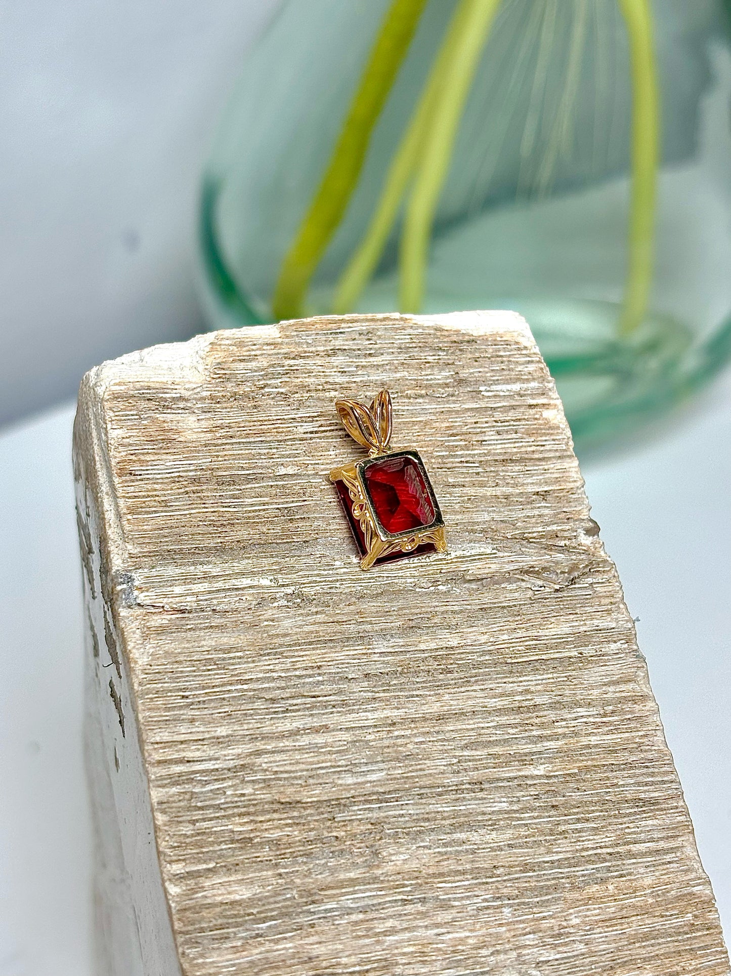 Red Red Garnet No Label Pendant