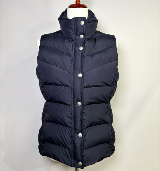 Women Size M J. Crew Blue Solid Down-filled Vest