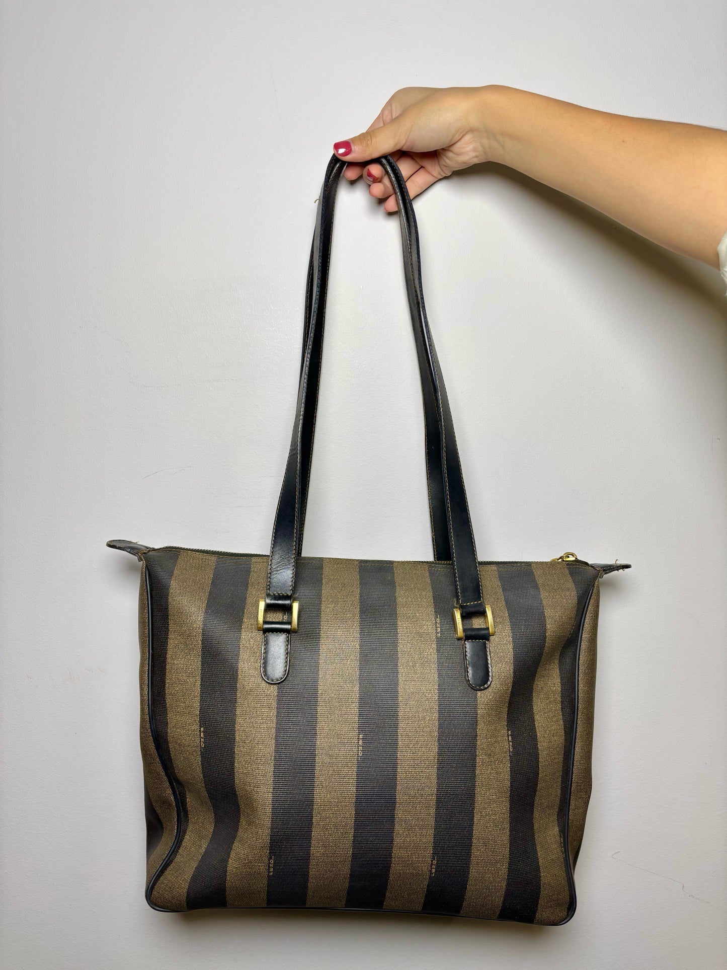 Fendi Stripe Tote Bag