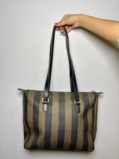 Fendi Stripe Tote Bag