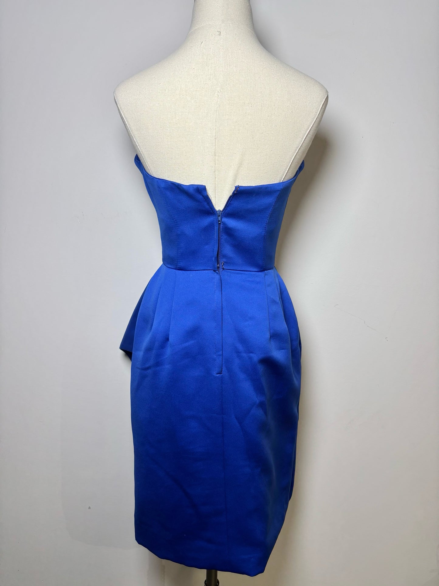 Women Size S Victor Costa Cobalt Blue Special Occasion Sheath Dress