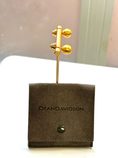 Gold Dean Davidson Facet Stud Earrings