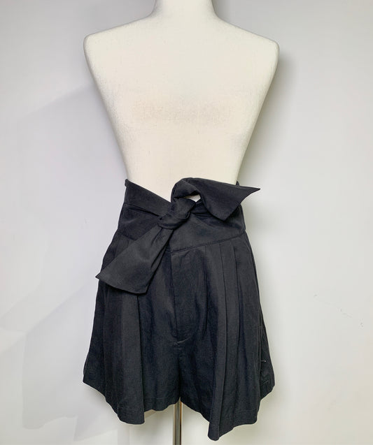 Women Size 6 Ulla Johnson Black Solid Wide Leg Shorts