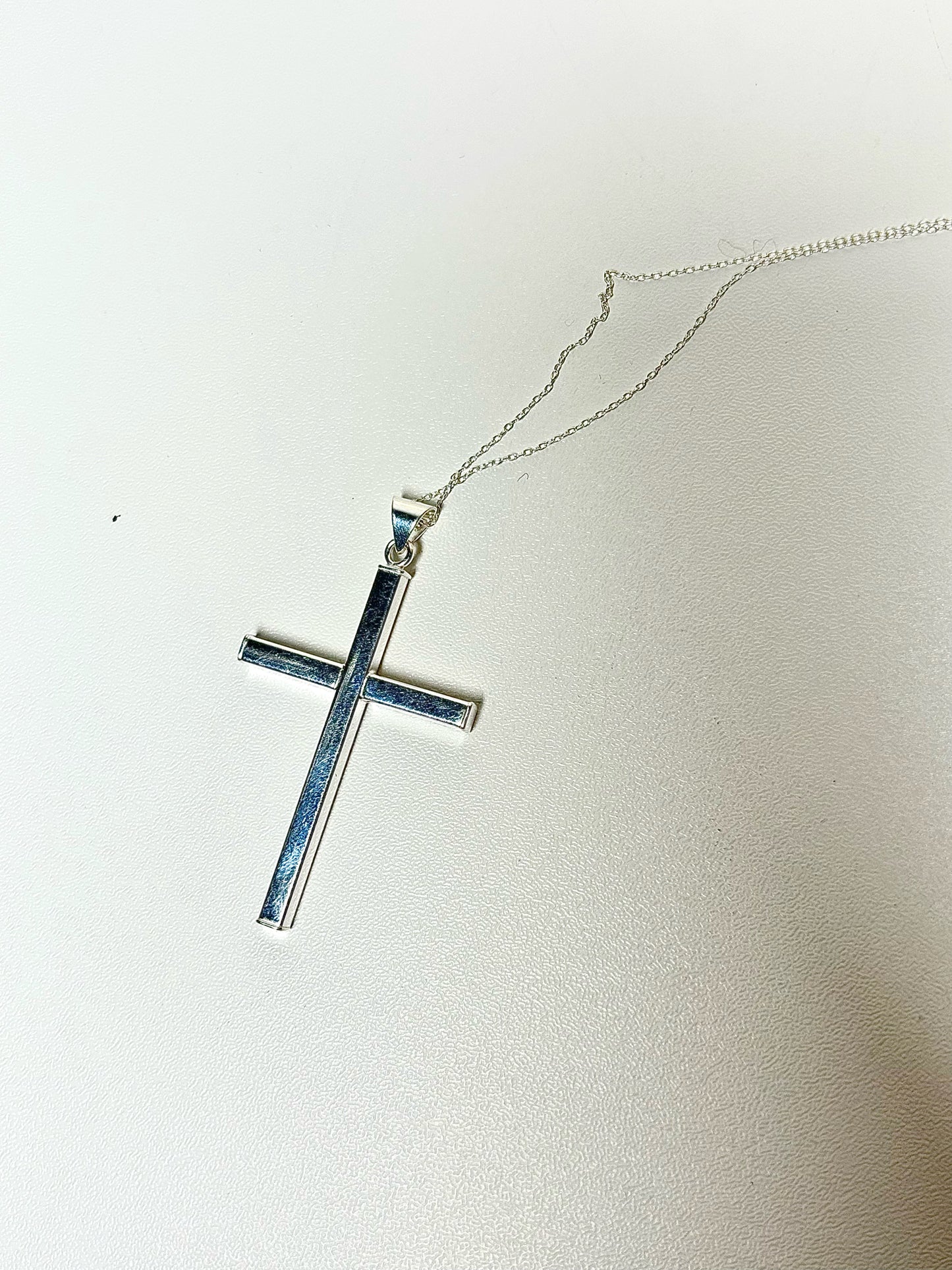 Silver NOL Sterling Silver Cross Necklace