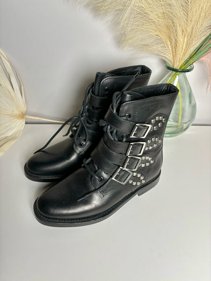 W Shoe Size 36 Saint Laurent Black Leather Boots