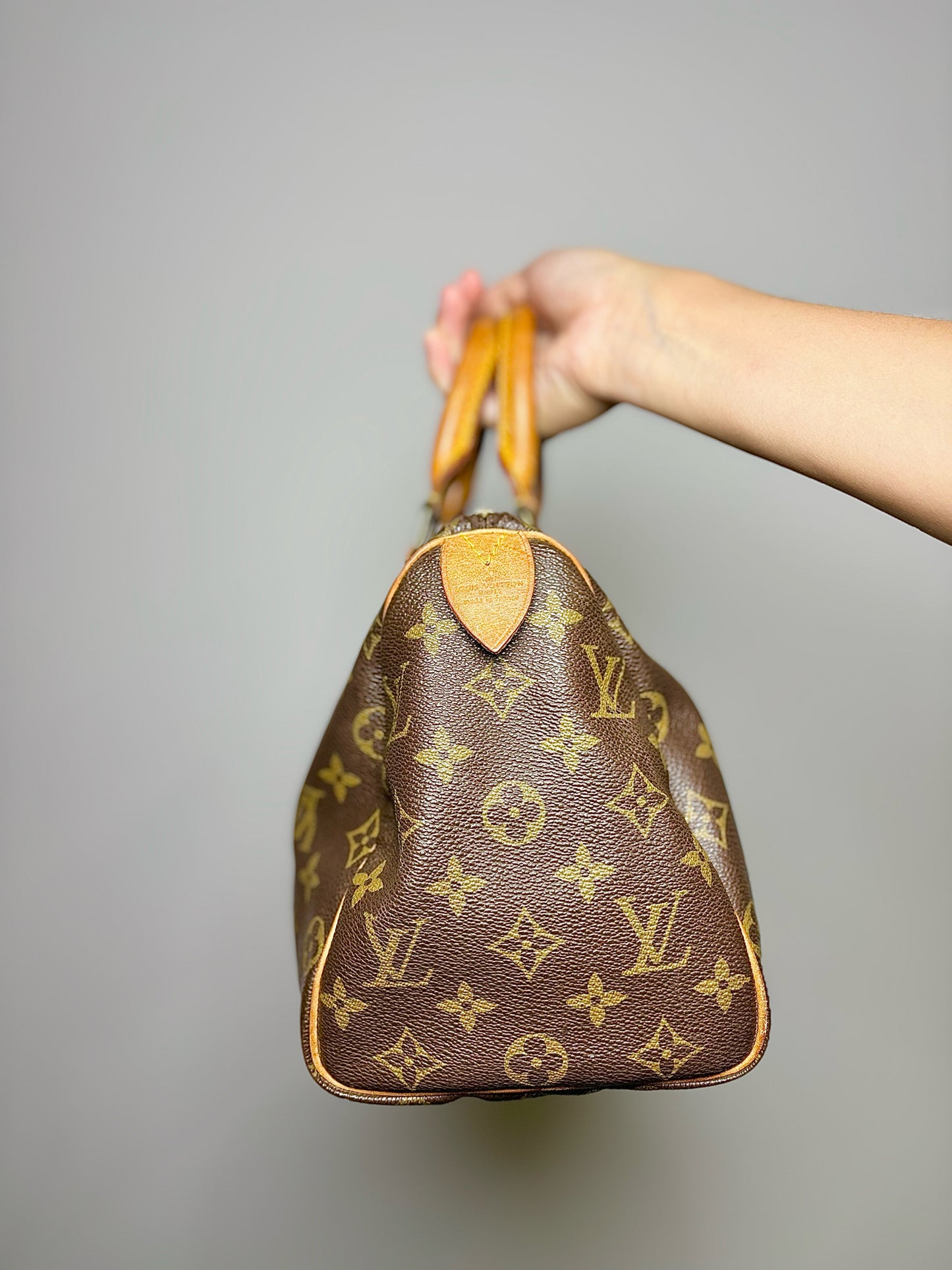 Brown Louis Vuitton Monogram Coated Canvas Purse