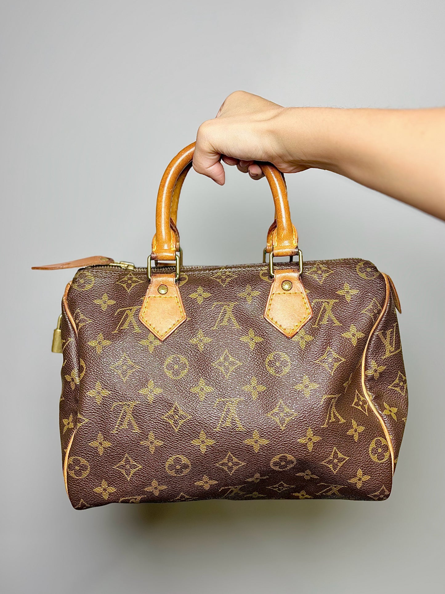 Brown Louis Vuitton Monogram Coated Canvas Purse