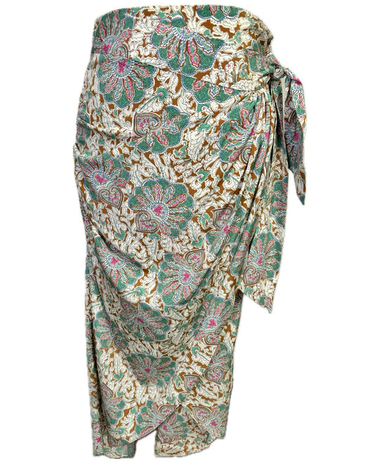 Veronica Beard Floral Silk Skirt