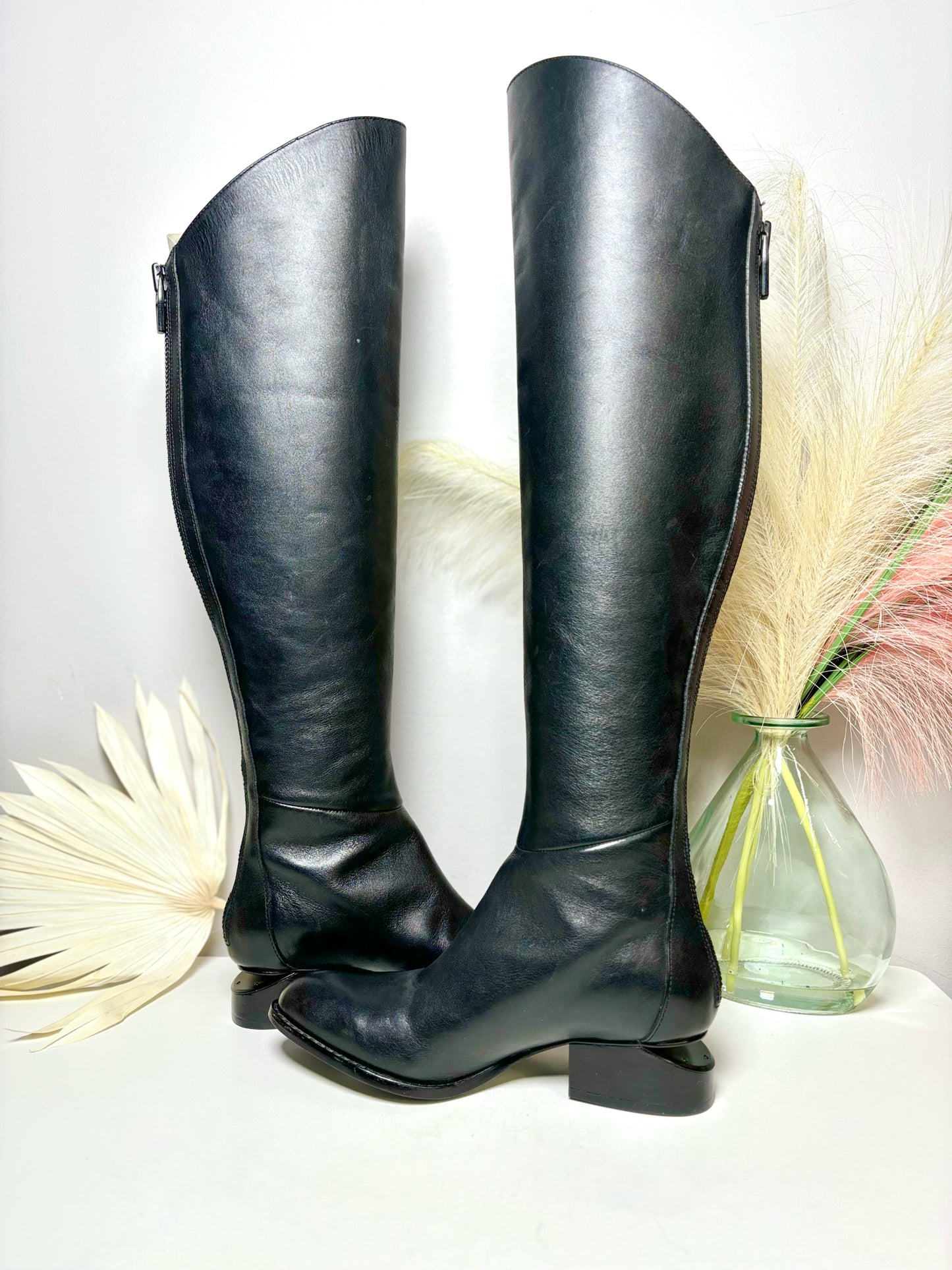 W Shoe Size 5 Black Alexander Wang Black Leather Sigrid Boots