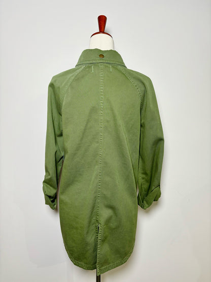 Women Size S Textile Elizabeth & James Army Green Solid Cotton Jacket