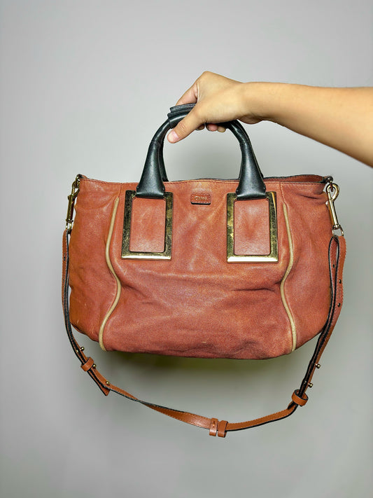 Brown Chloe Leather Purse