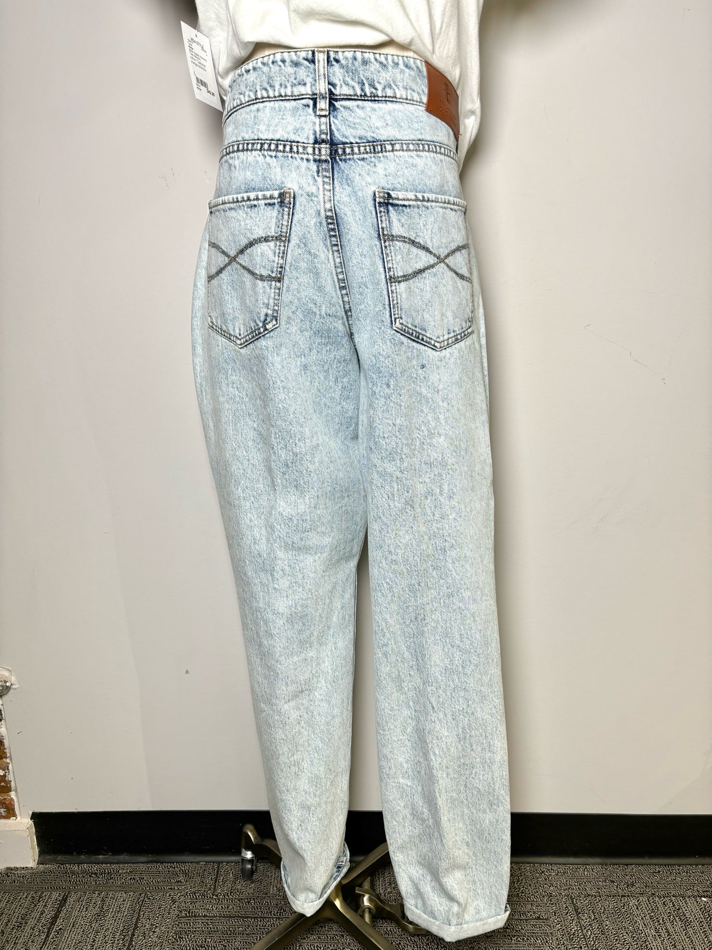 Women Size L Brunello Cucinelli Blue Acid Wash Pants