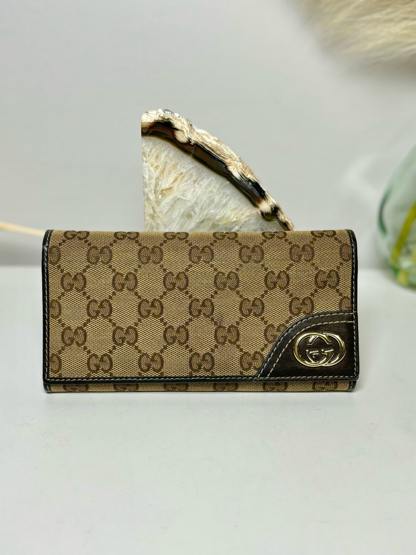 Gucci Women's Accessories Canvas Wallet