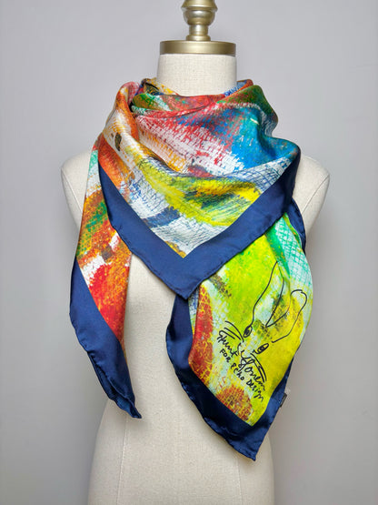 Echo Multi-Color Birds Silk Scarf