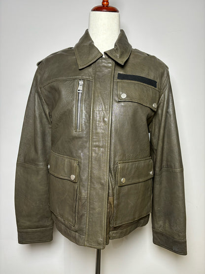 Bagatelle Olive Leather Men's S Jacket