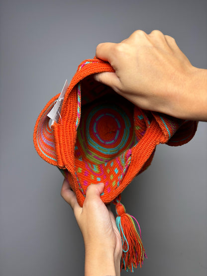 Multi-Color NOL Aztec Cotton Bucket Purse