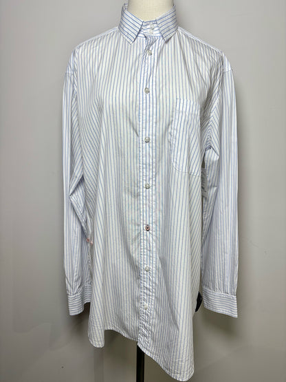 Wear Cisco White Cotton Stripe Men's Styled Shirt