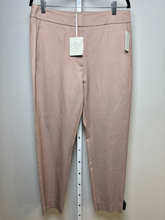 Women Size L Peserico Dusty Pink Solid Cotton Pants