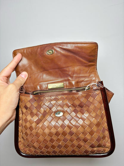 Bottega Veneta Woven Leather Small Clutch Purse