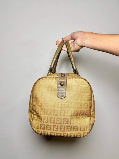 Zucchino Canvas Fendi Monogram Tan Purse